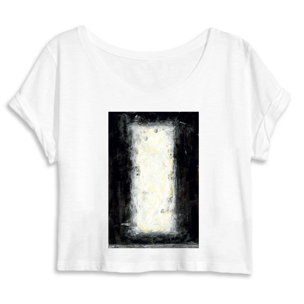 Organic Cotton Crop Top - Abstract