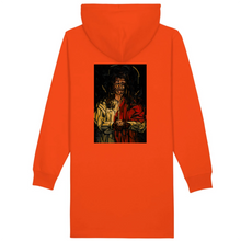 Load image into Gallery viewer, Organic Cotton Hoodie Dress - Cubism
