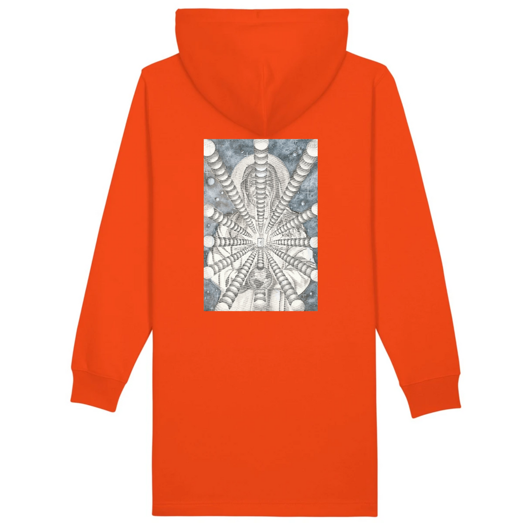 Organic Cotton Hoodie Dress - Surrealism