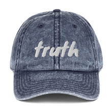 Load image into Gallery viewer, Vintage Cotton Twill &quot;Truth Cap&quot;
