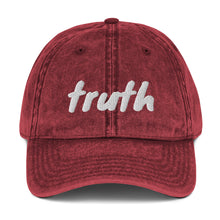 Load image into Gallery viewer, Vintage Cotton Twill &quot;Truth Cap&quot;
